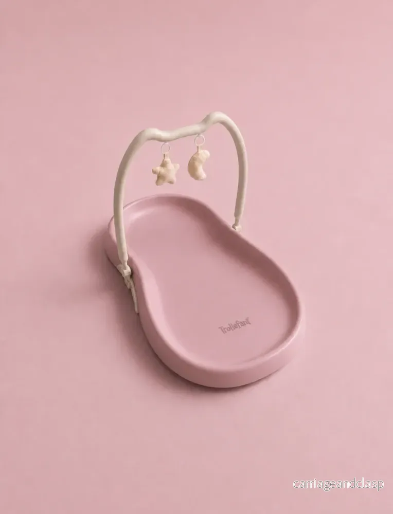 Trollefant skötbädd med avtagbar lekbåge, Rosa Trollefant skötbädd med avtagbar lekbåge, Rosa