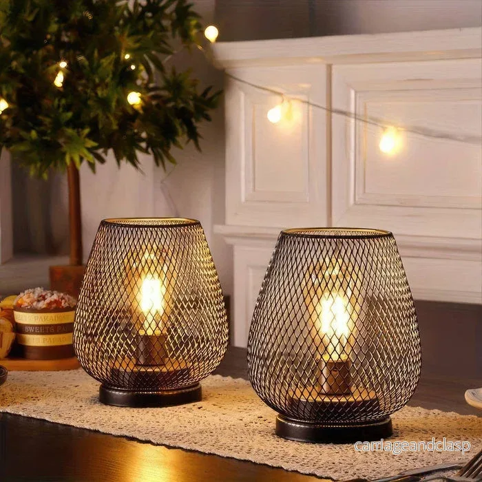 AuroraMesh Bordslampa Set – Industriell Stil med Varm Ambient Belysning | Veska AuroraMesh Bordslampa Set – Industriell Stil med Varm Ambient Belysning | Veska