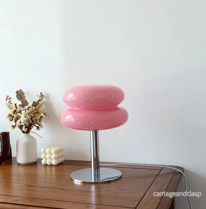 LueurRose – Retro Bordslampa med Dimbar LED och USB | Veska - Bild 2
