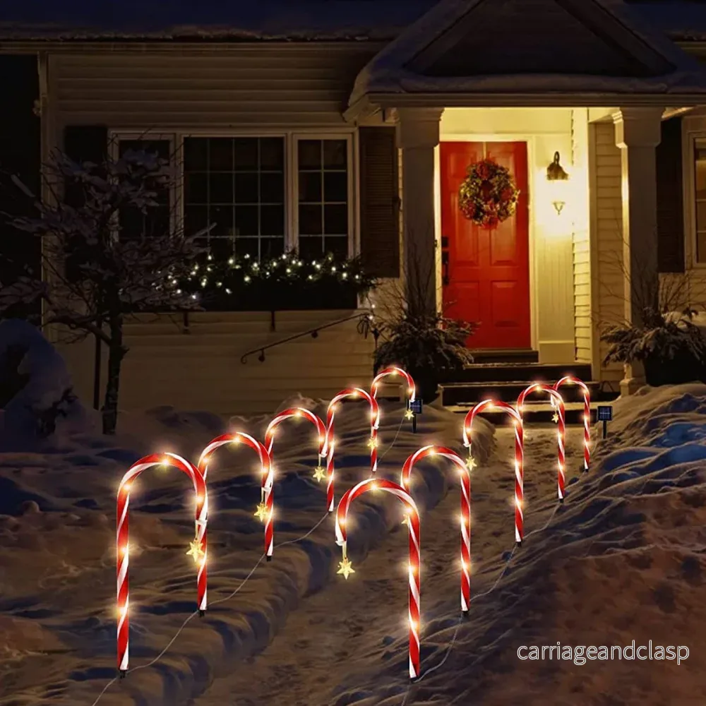 Candy Cane Lane LED Solarlampa | Veska - Bild 2