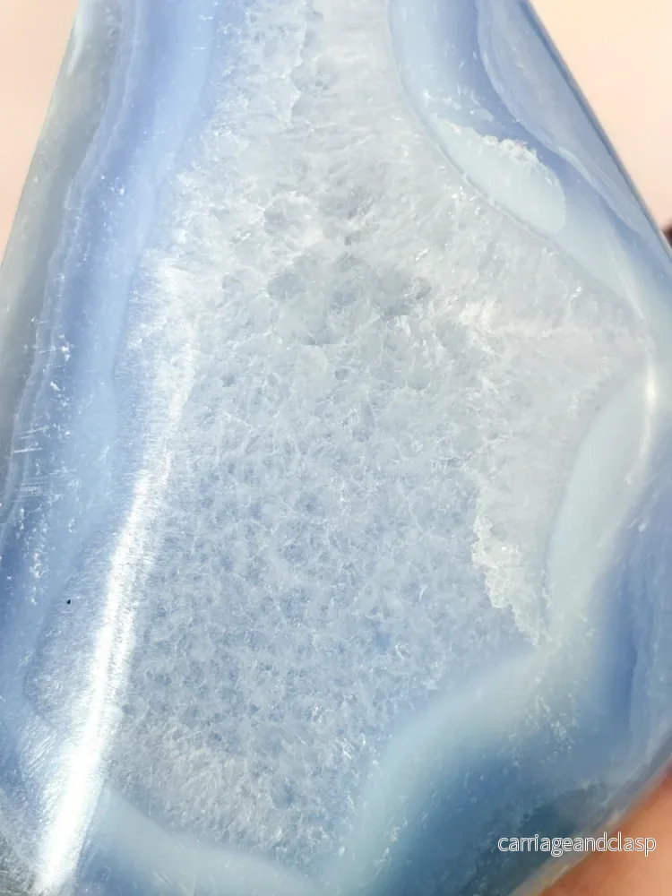 Druzy Blond Agat Freeform (Nr. 19) - Bild 3
