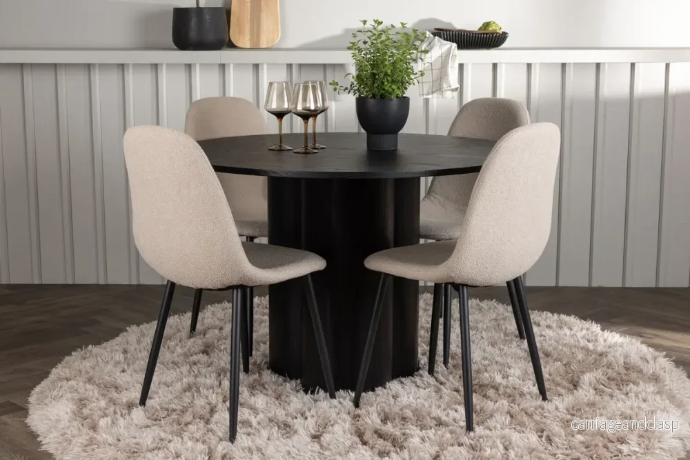 Olivia & Polar Matgrupp Svart/Beige Olivia & Polar Matgrupp Svart/Beige