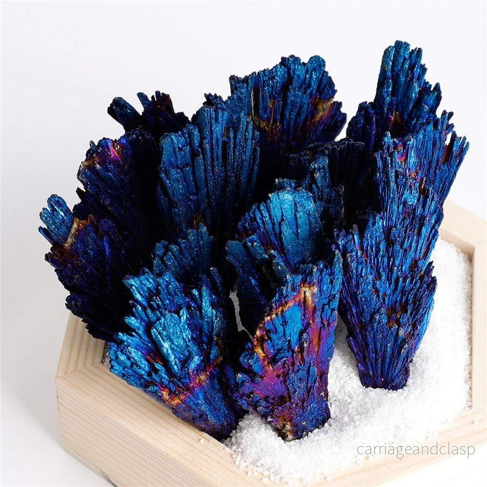 Regnbåge Påfågel Titanium Kyanite Blad | Veska - Bild 2