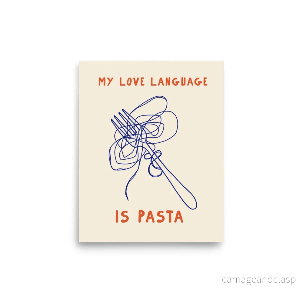 Min kärleksspråk är pasta | Veska - Bild 2