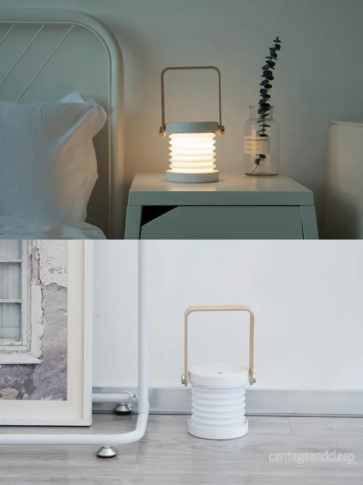 Lantern lampa nattlampa kreativ vikbar bärbar LED bordslampa | Veska - Bild 3