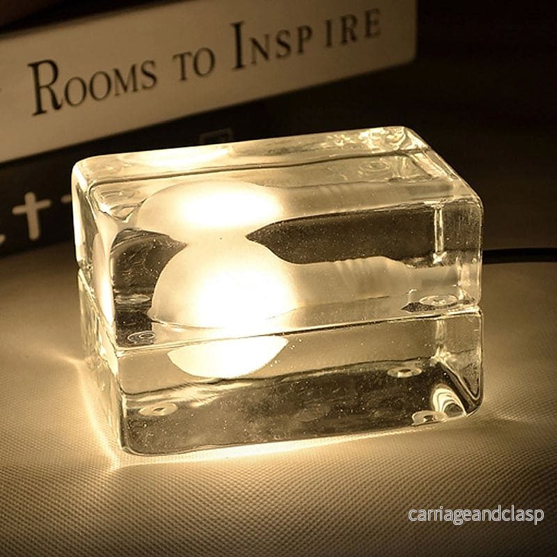 Icecube Lampa - Modern Bordslampa i Form av en Isblock | Veska - Bild 2
