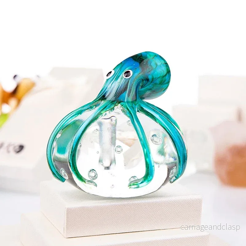 Handgjord Färgad Bläckfisk Glas Ornament | Veska Handgjord Färgad Bläckfisk Glas Ornament | Veska
