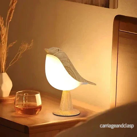 Fågel-formad Justerbar Lampa | Portabel Aroma Diffusor med Anpassningsbar Belysning för Avkoppling och Läsning | Veska - Bild 2