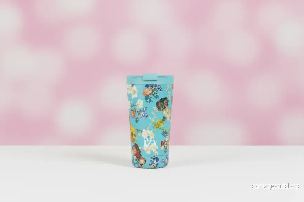 IZY Bottles termo-mugg Vincent’s Flowers (grön) isolerad kaffemugg IZY Bottles termo-mugg Vincent’s Flowers (grön) isolerad kaffemugg