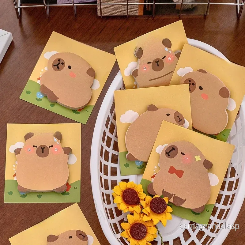 Söta Capybara Post-it lappar
