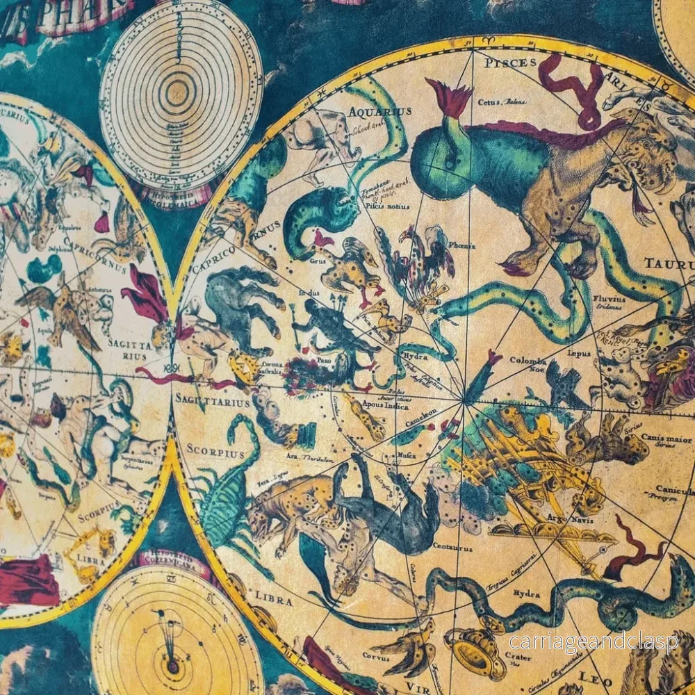 Vintage astrologi stjärnbild poster | Veska - Bild 3