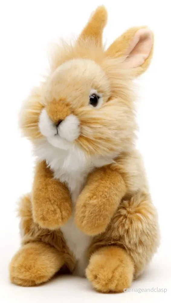 Uni Toys - Angora Kanin, stående (beige) Gosedjur