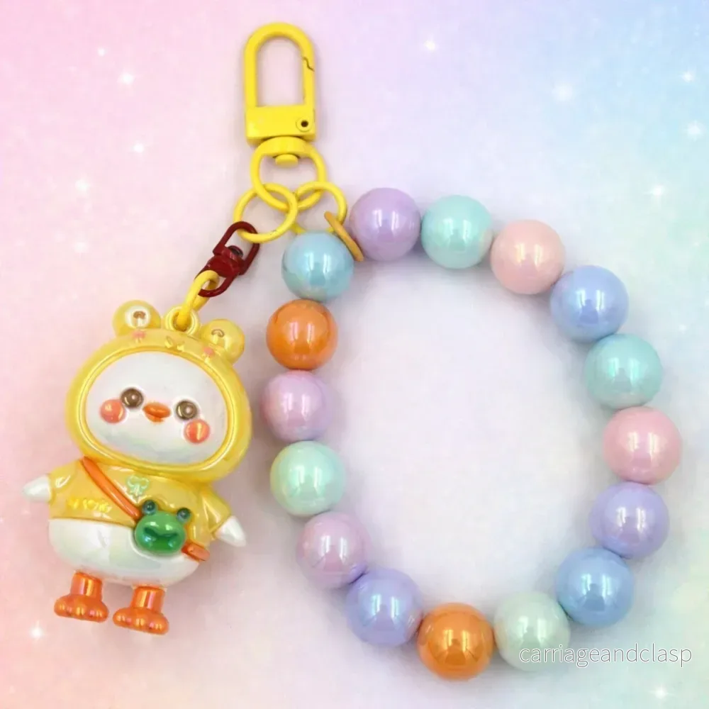 Nyckelring/ Mobilcharm Kawaii-anka Nyckelring/ Mobilcharm Kawaii-anka