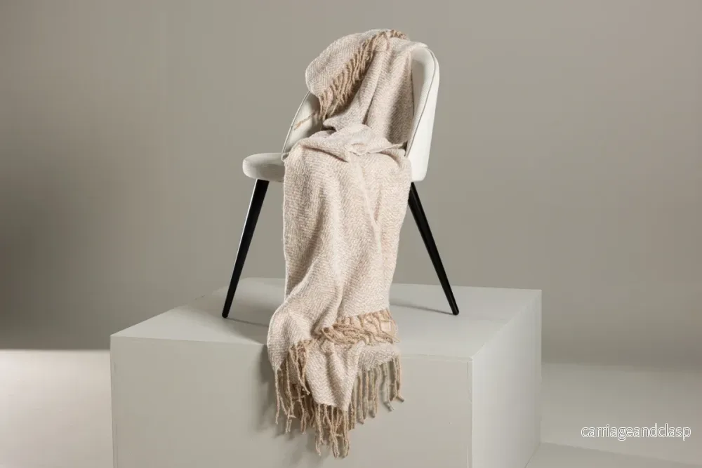 Toby Pläd Beige Toby Pläd Beige