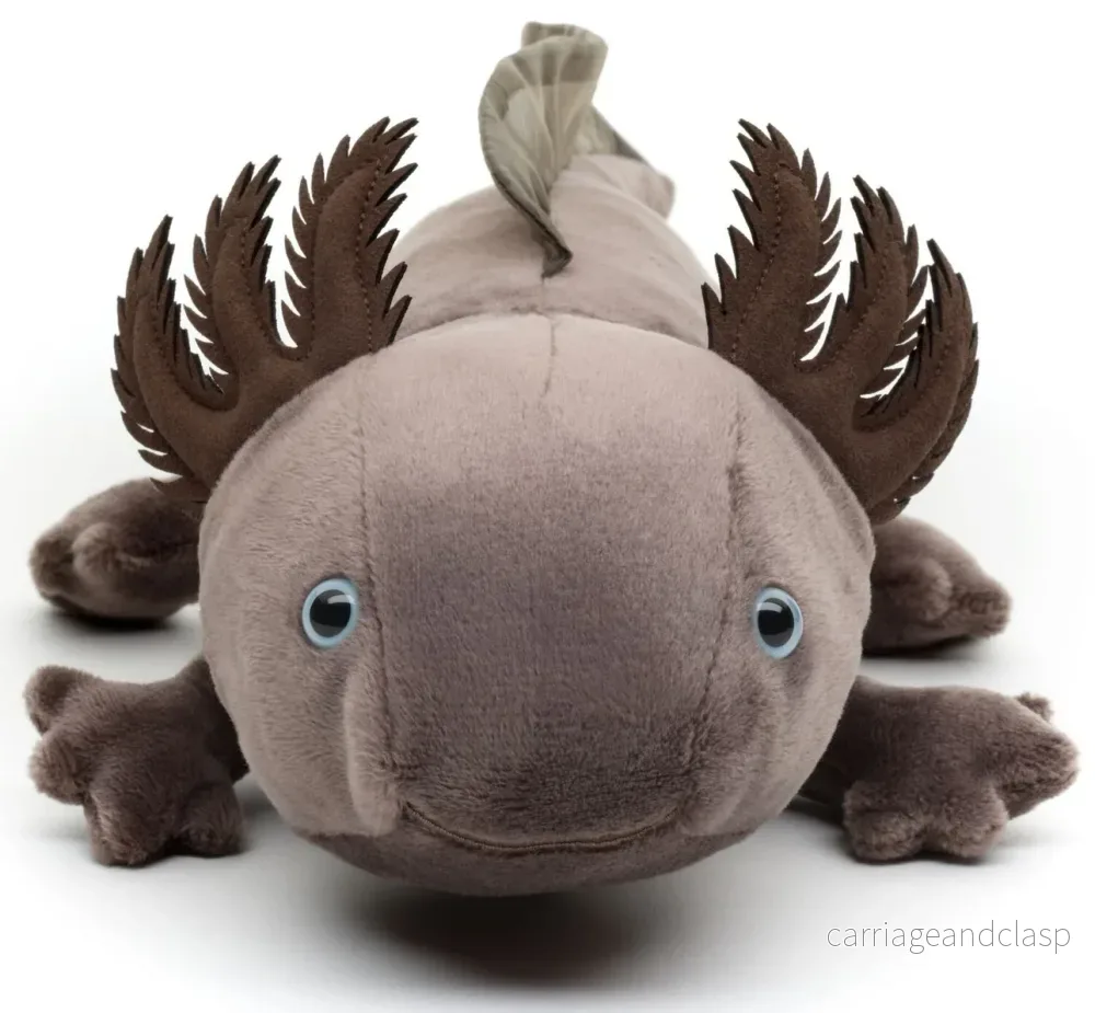 Uni Toys - Axolotl (Brungrå) Gosedjur - Bild 2