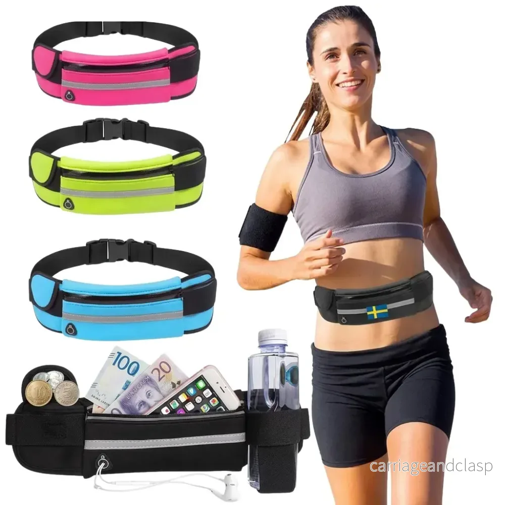 ActiveFlex™ Sportbälte med Flaskhållare & Mobilfack ActiveFlex™ Sportbälte med Flaskhållare & Mobilfack