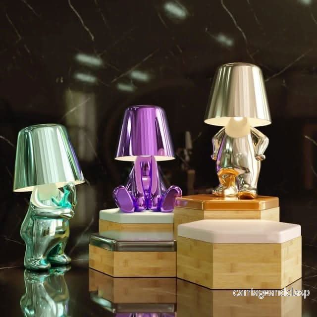 Goldie Resin Tänkarens LED Bordslampa | Veska - Bild 3