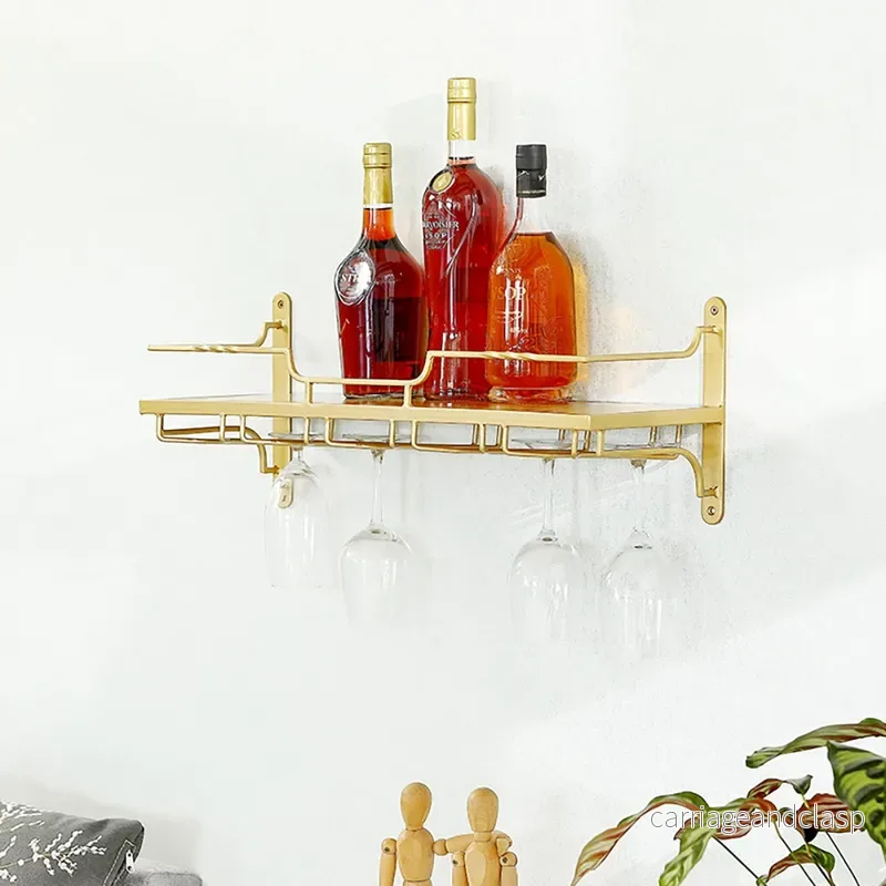 Nordisk Väggmonterad Vin- och Glas hylla | Veska - Bild 2