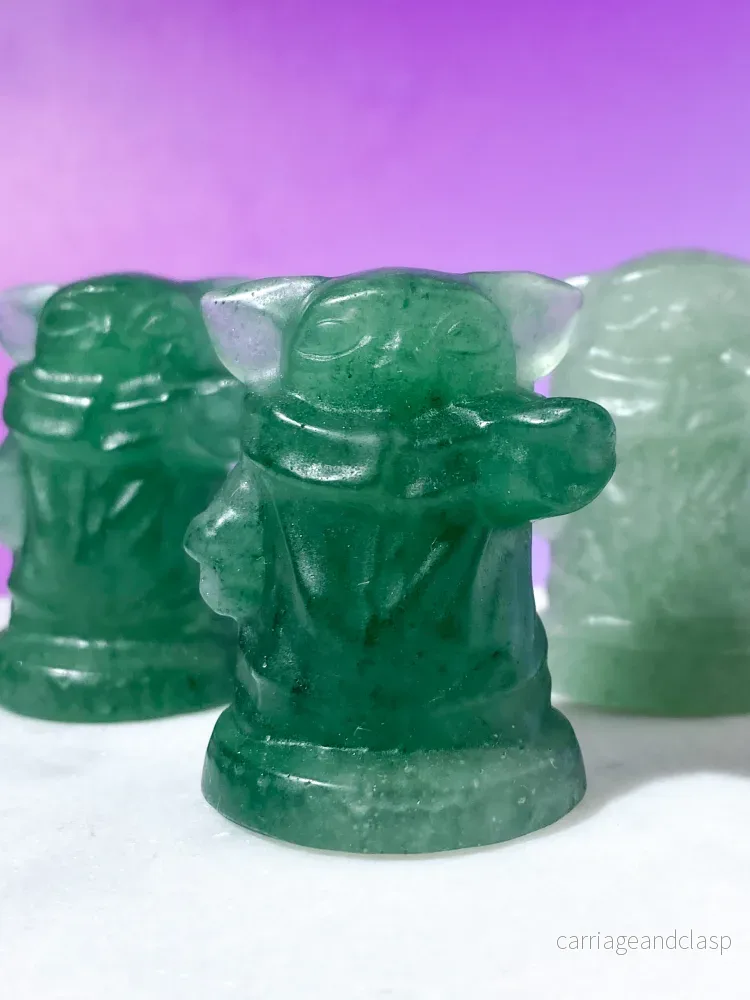 Grön aventurin Yoda - Bild 3