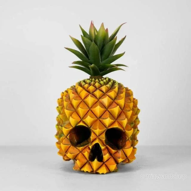 Kreativ Harz Gotisk Ananas Skalle Staty | Veska Kreativ Harz Gotisk Ananas Skalle Staty | Veska