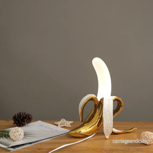 Dekorativ Bananlampa – Modern Bordslampa för Stilig Interiördesign | Veska