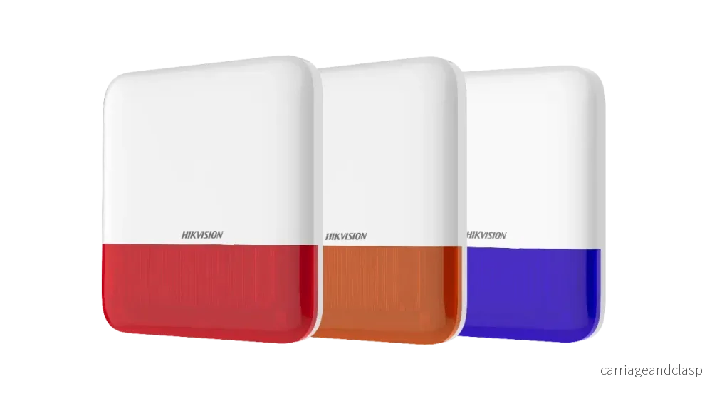 Hikvision DS-PS1-E-WE Siren för utomhusbruk Orange huv - Bild 2