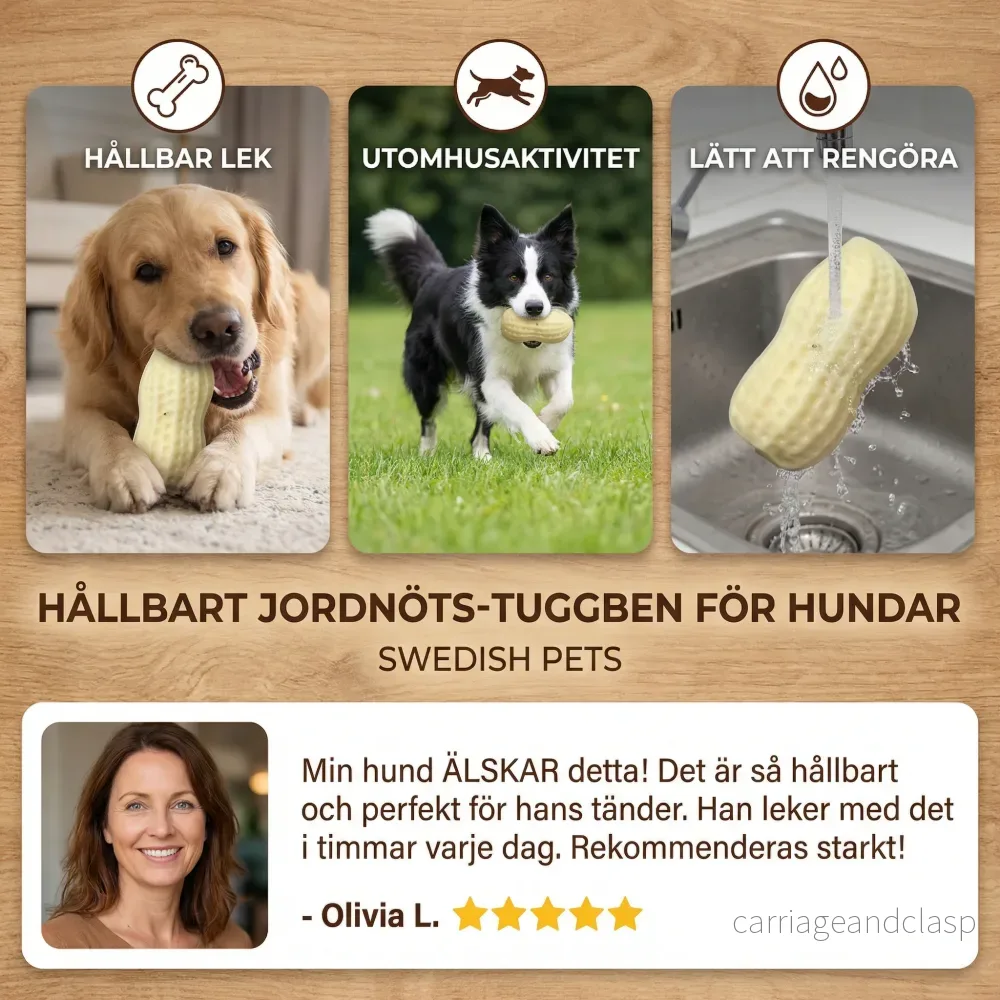 Hållbart Jordnöts-Tuggben för Hundar - Bild 3