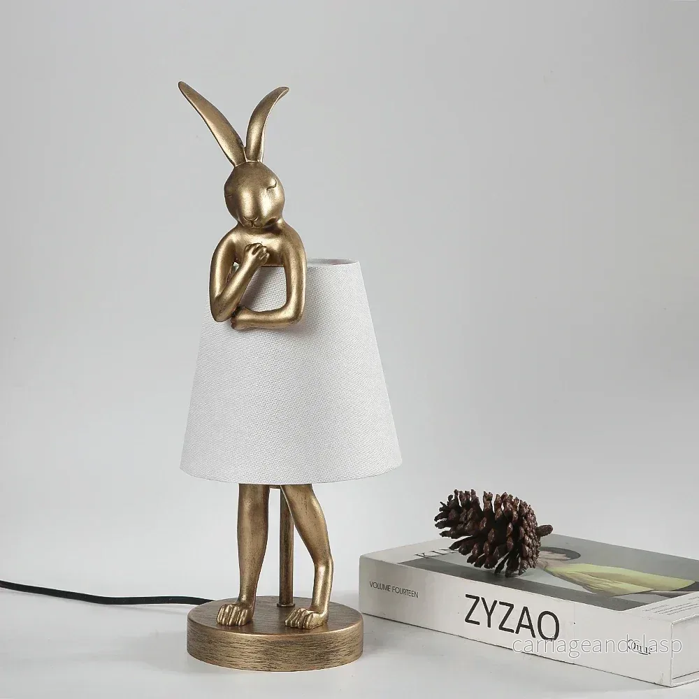 Rabbit Table Lamp – Dimbart LED Nattljus i Modern Design för Barnrum & Vardagsrum | Veska - Bild 3