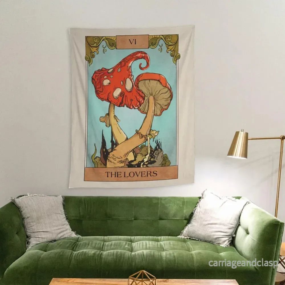 The Lovers Tarot Kort Tapestry | Veska The Lovers Tarot Kort Tapestry | Veska
