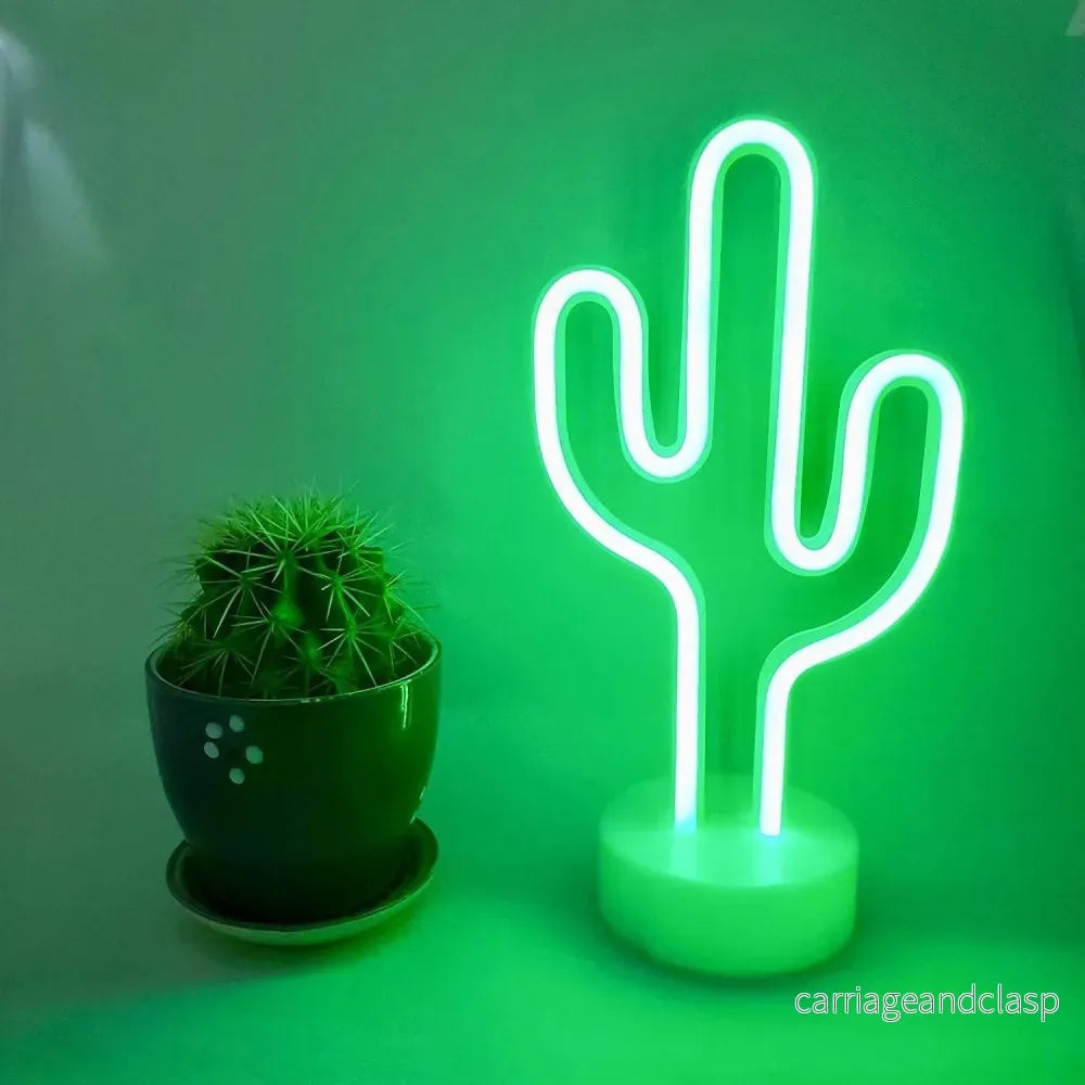 Neon Kaktus LED Lampa | Veska