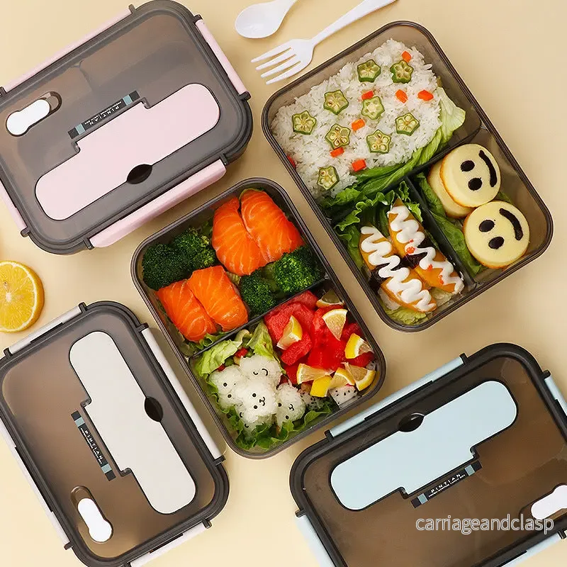 Lunch Bento Box – Praktisk Lunchlåda med Bestick Lunch Bento Box – Praktisk Lunchlåda med Bestick