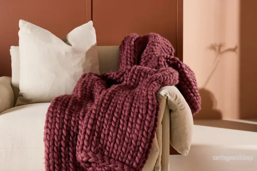 Kate Pläd Burgundy